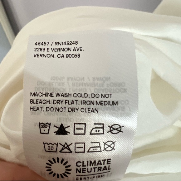 Reformation White Alfred Draped Stretch Midi Dress - 8 - Picture 6 of 7